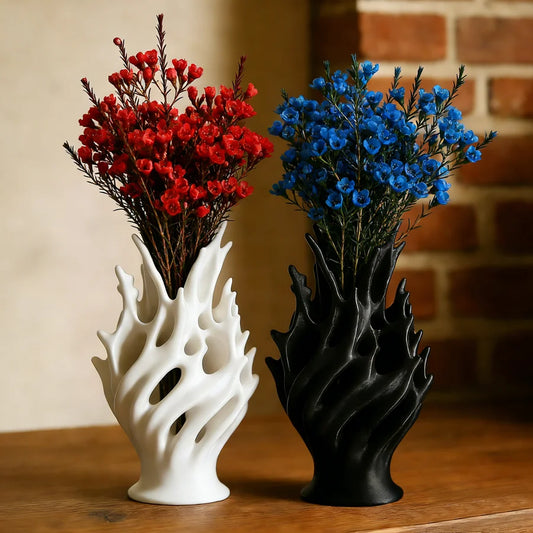 Elegant Plastic Flower Vase – Lightweight Home Decor for Living Room & Office