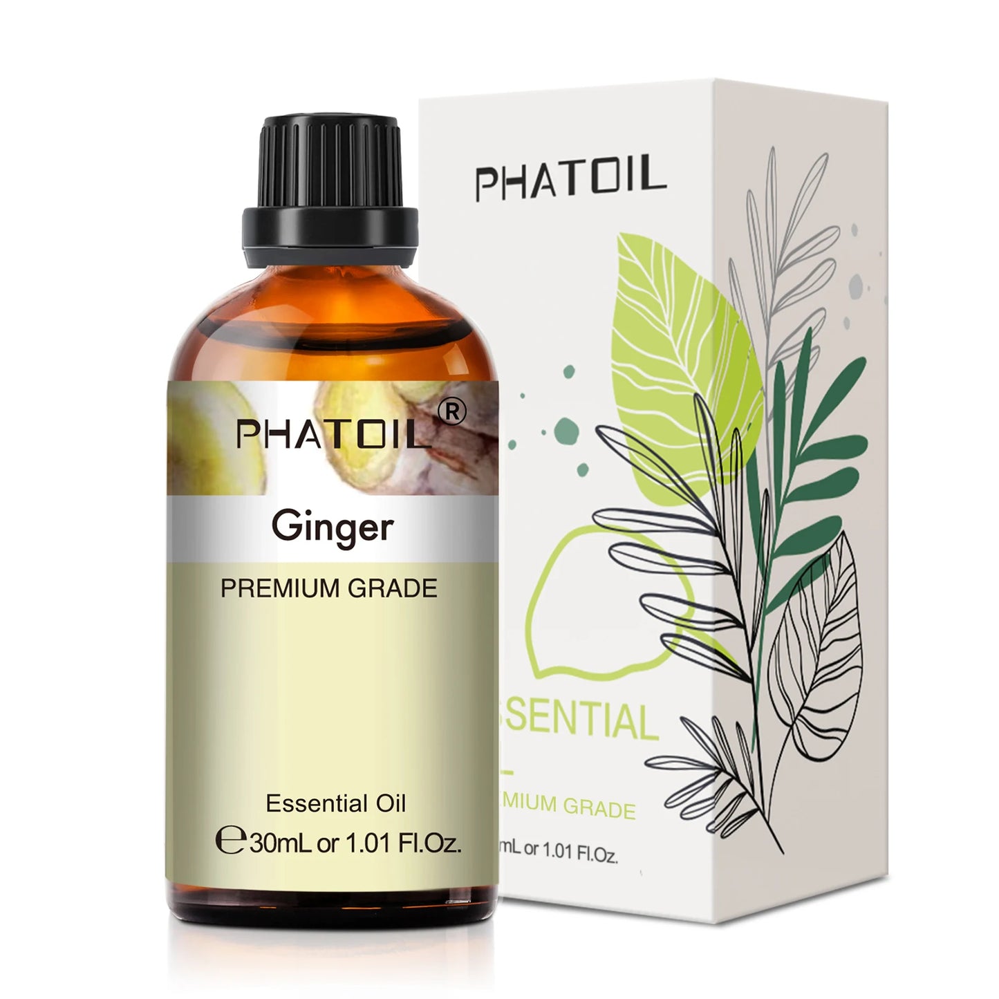 30ml Pure Essential Oil – 38 Fragrances, Aromatherapy & Diffuser (PHATOIL)