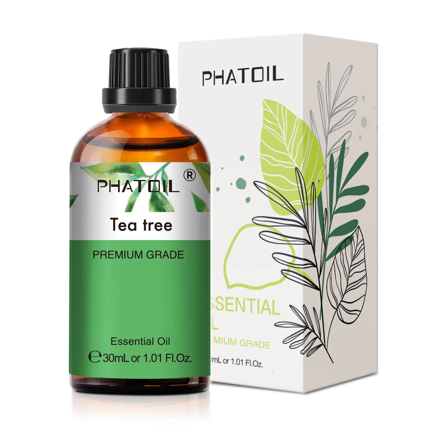 30ml Pure Essential Oil – 38 Fragrances, Aromatherapy & Diffuser (PHATOIL)