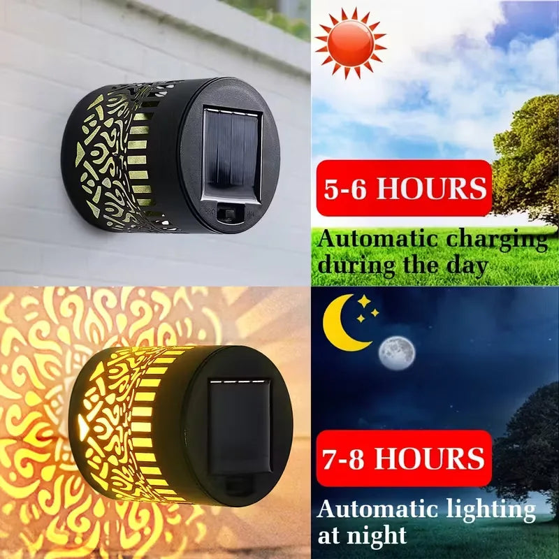 Solar Mandala Wall Lamp | Outdoor LED Waterproof Fence & Garden Light