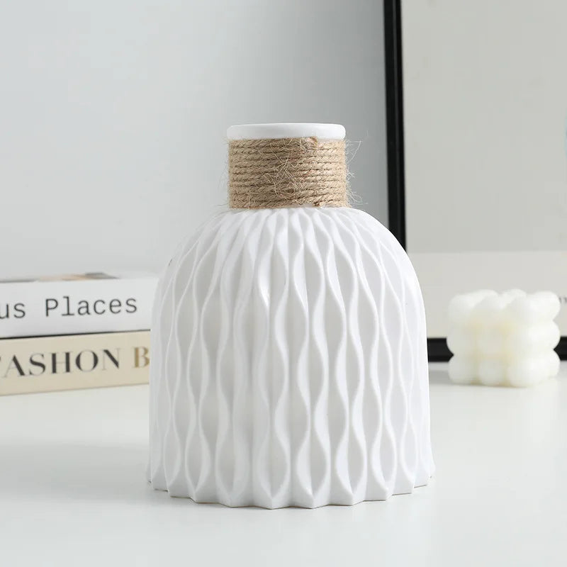Scandinavian Minimalist Vase – Nordic Home Decor for Dried & Fresh Flowers