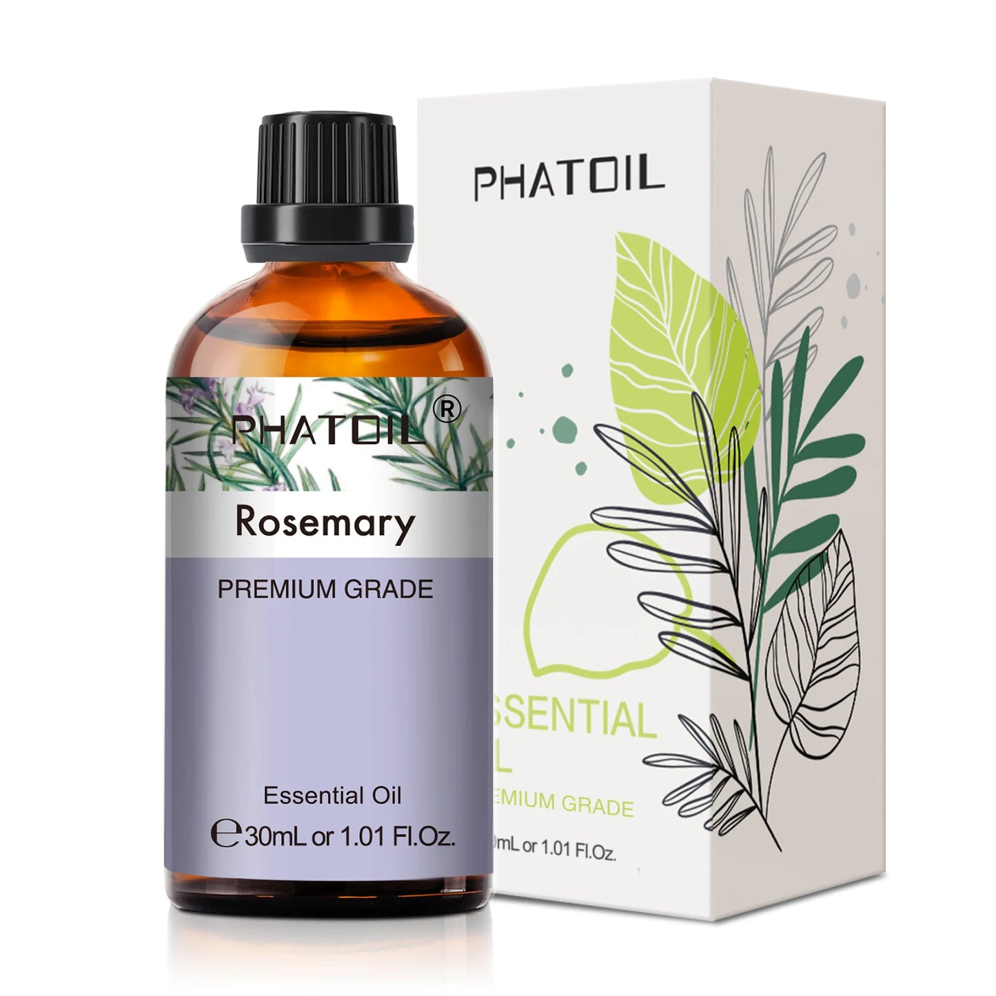 30ml Pure Essential Oil – 38 Fragrances, Aromatherapy & Diffuser (PHATOIL)