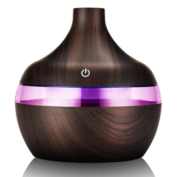 300ml Wood Aroma Diffuser – Ultrasonic Cool Mist Humidifier for Home