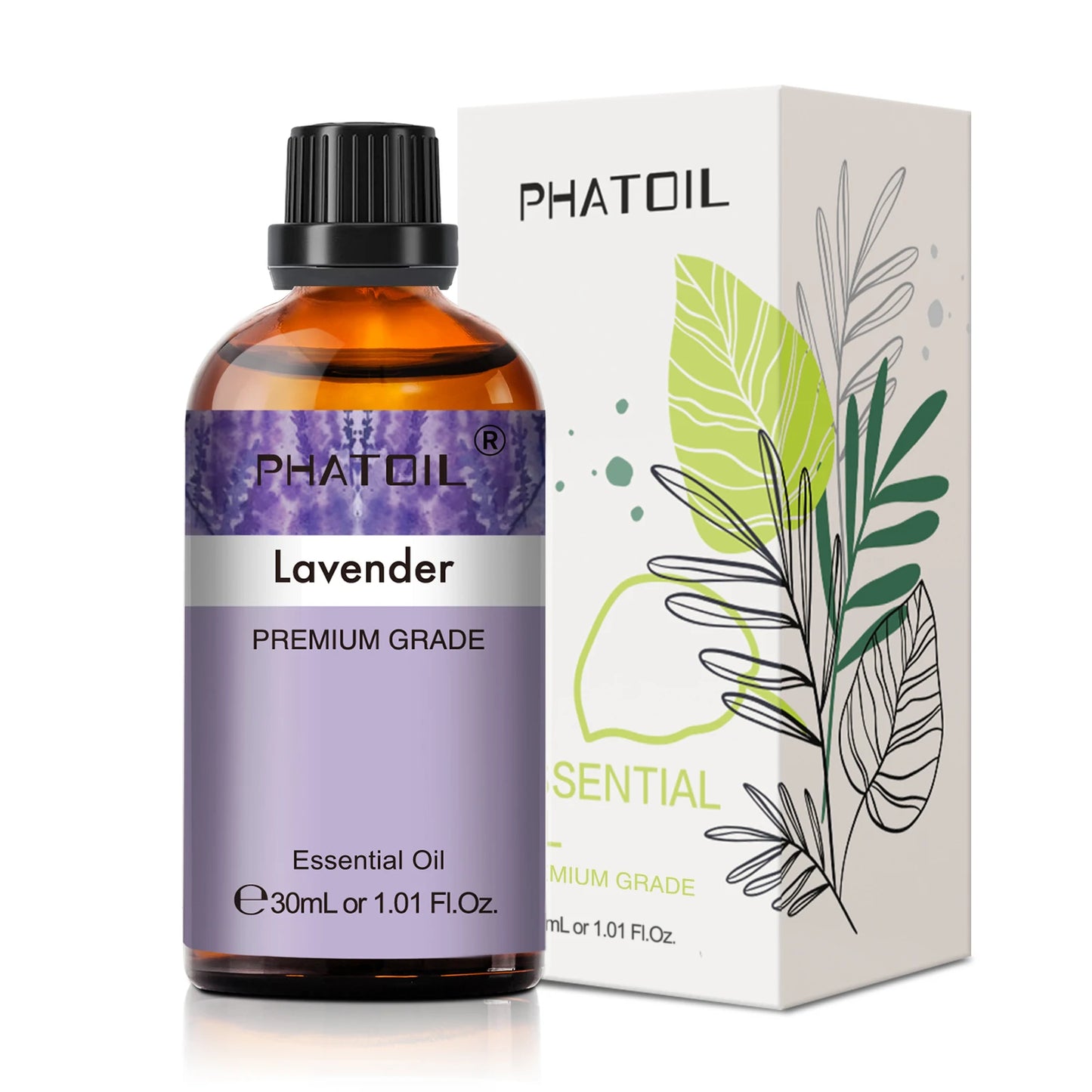 30ml Pure Essential Oil – 38 Fragrances, Aromatherapy & Diffuser (PHATOIL)
