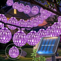 Solar Moroccan Ball String Light | 30/50 LED Fairy Lights, 8 Modes | Garden & Party