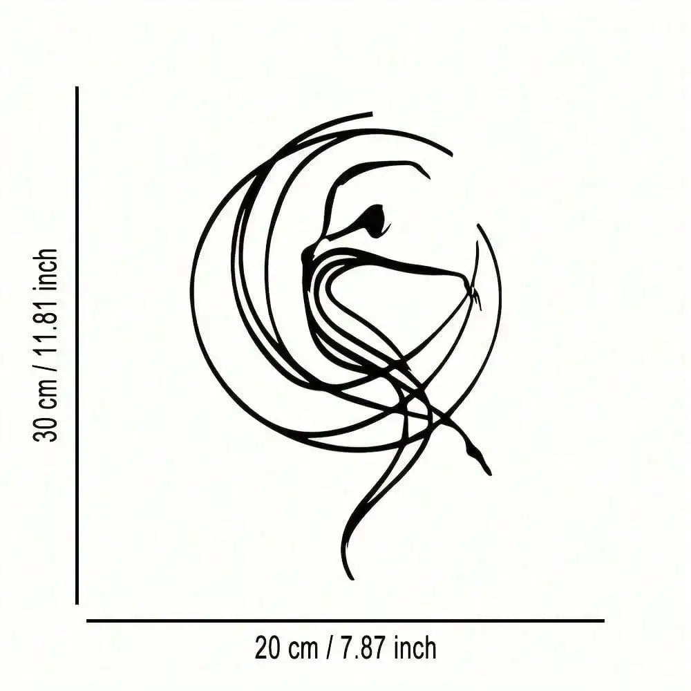 Ballet Metal Wall Art – Abstract Dancer Sculpture for Modern Home Decor