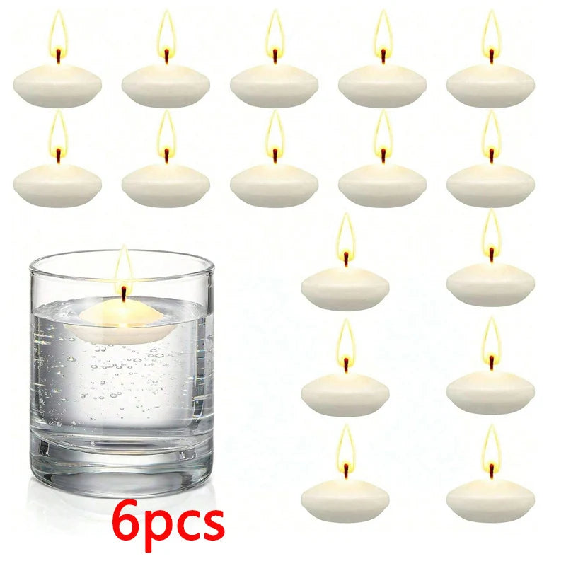 Floating Candles Set – Romantic Home & Bath Decoration (6/10/16 Pcs)
