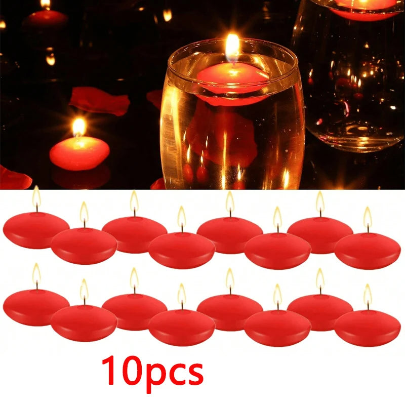 Floating Candles Set – Romantic Home & Bath Decoration (6/10/16 Pcs)