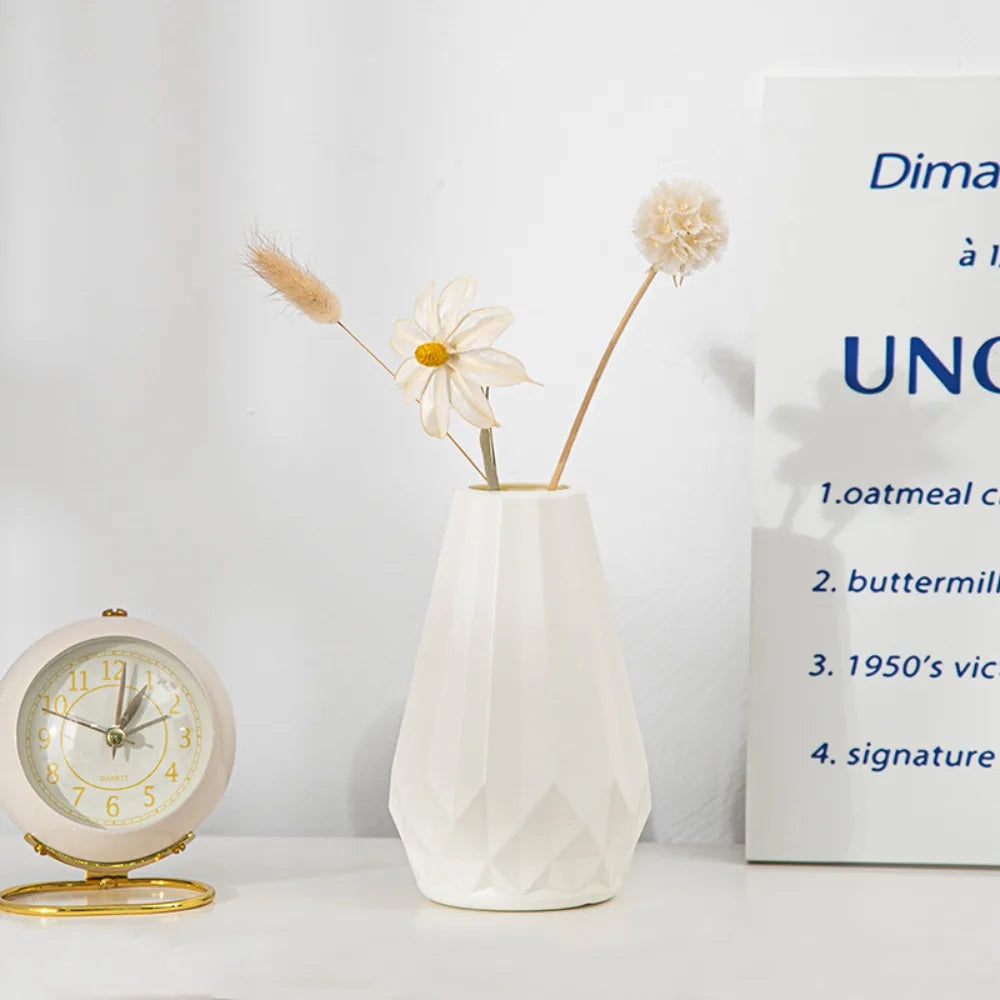 Diamond-Shape Flower Vase | Nordic Minimalist Home Decor