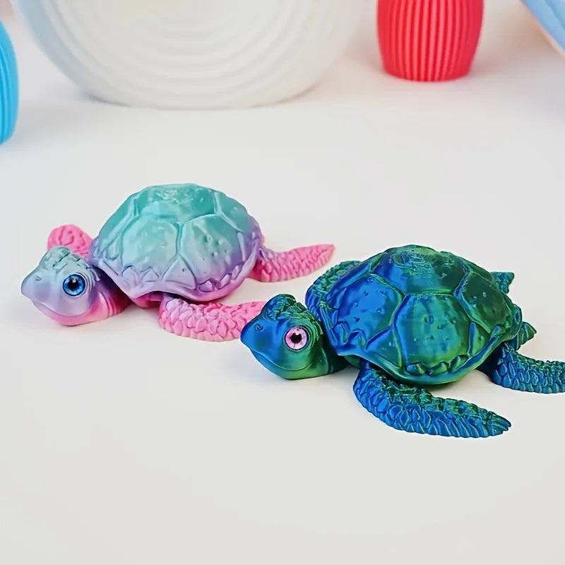 3D Printed Turtle Ornament – Decorative Home & Holiday Decor
