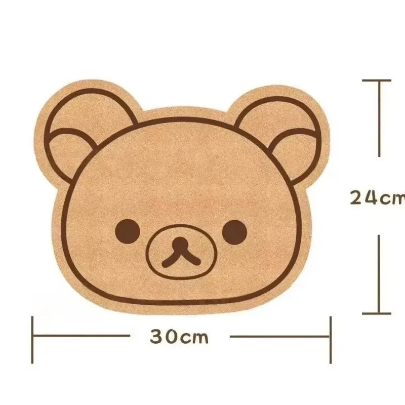 Rilakkuma Ayı Keçe Duvar Panosu – Çocuk Odası Dekor Sticker
