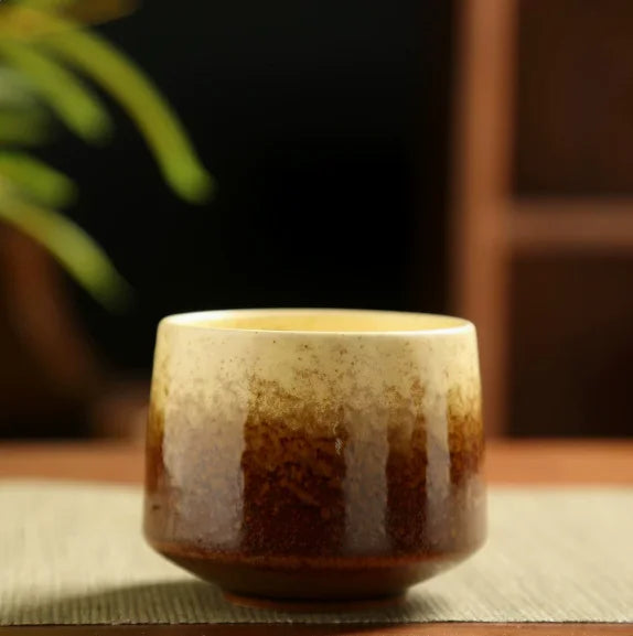 Handcrafted Ceramic Tea Cup – Vintage Stoneware Mug