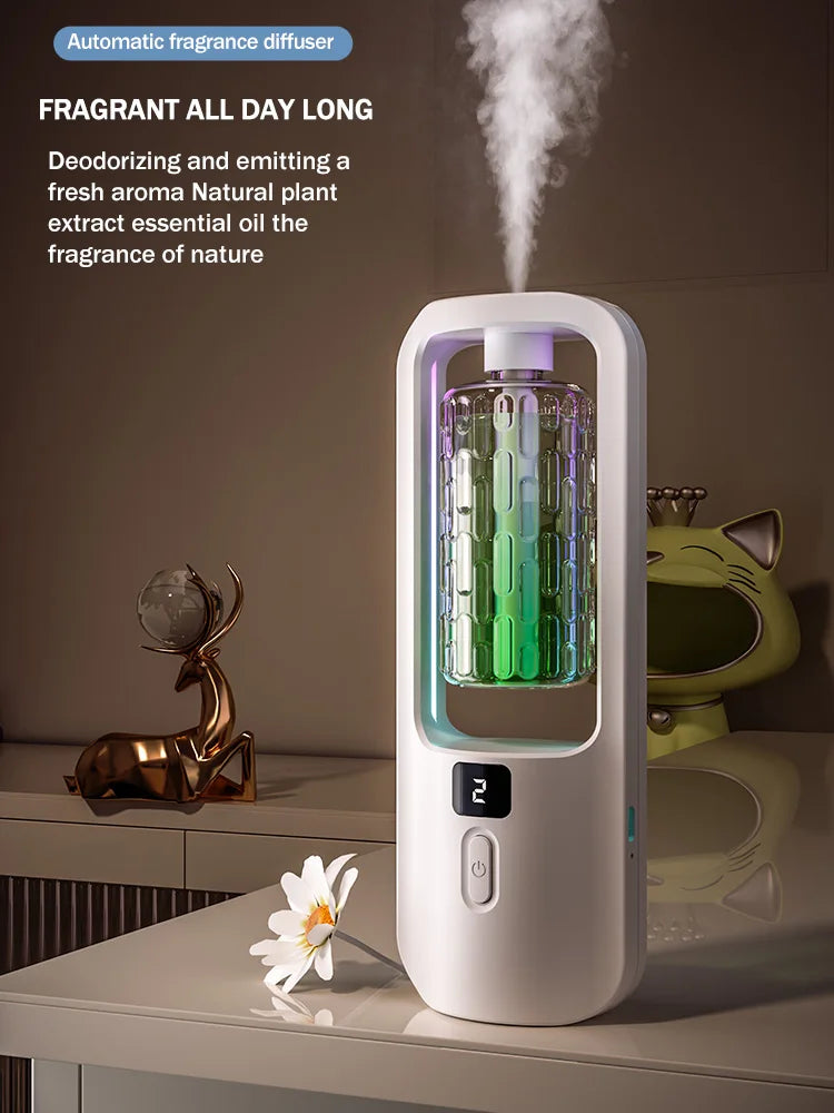 Aromatherapy Essential Oil Diffuser – USB Rechargeable, 5 Spray Modes