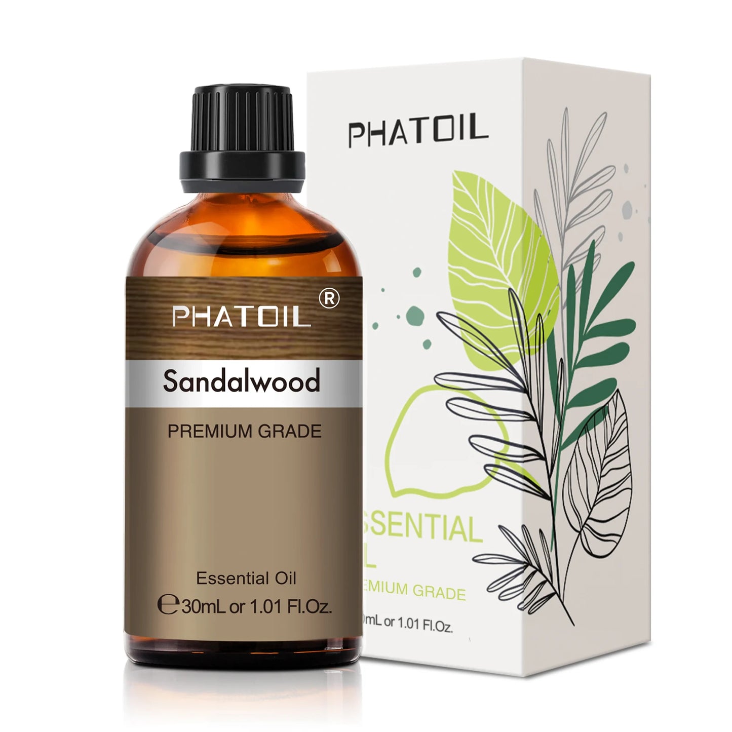 30ml Pure Essential Oil – 38 Fragrances, Aromatherapy & Diffuser (PHATOIL)