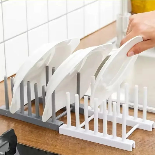 Kitchen Storage Rack – Pot Cover, Bowl & Dish Organizer | Space-Saving Kitchen Accessory