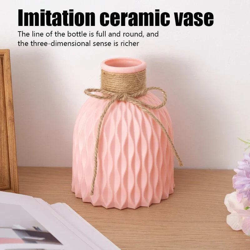 Scandinavian Minimalist Vase – Nordic Home Decor for Dried & Fresh Flowers