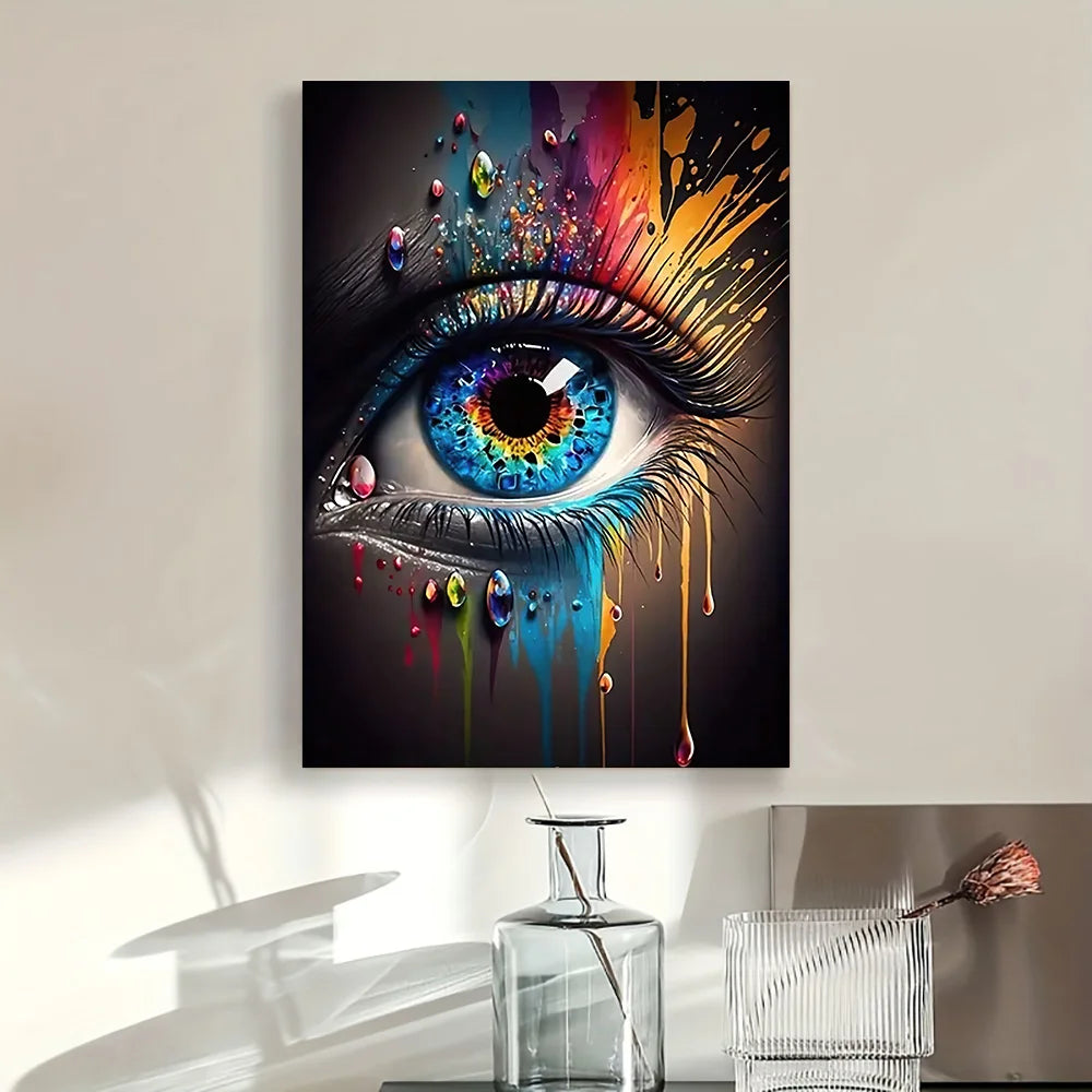 Abstract Eye Canvas Wall Art – HD Print Poster for Modern Home Decor