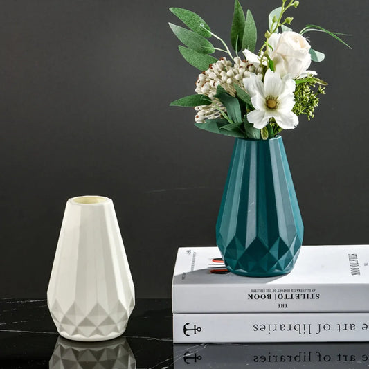 Diamond-Shape Flower Vase | Nordic Minimalist Home Decor