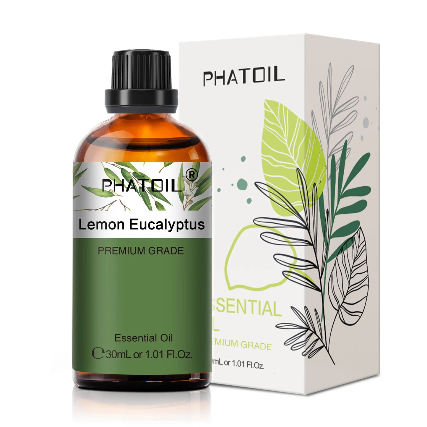30ml Pure Essential Oil – 38 Fragrances, Aromatherapy & Diffuser (PHATOIL)