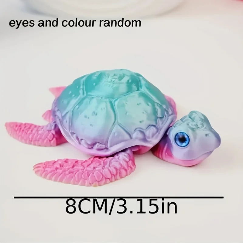3D Printed Turtle Ornament – Decorative Home & Holiday Decor