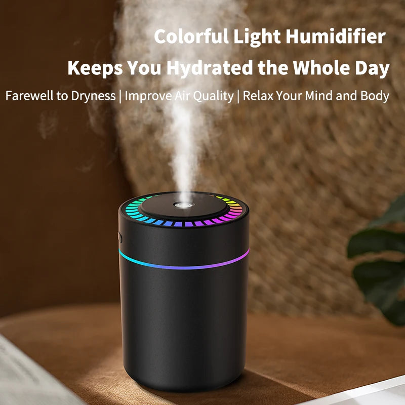 180ml Aromatherapy Diffuser – Essential Oil, Colorful LED, USB Powered