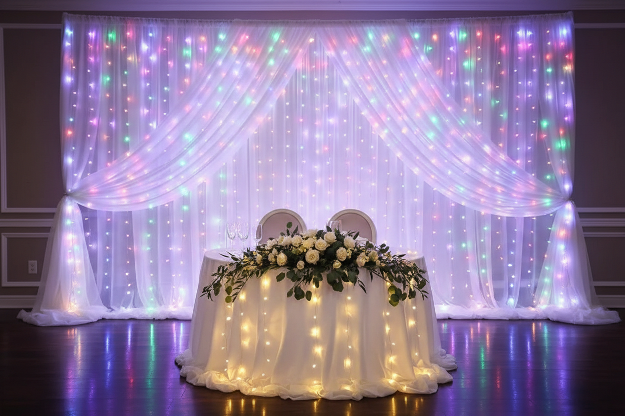LED Curtain String Lights - Wedding Multicolor